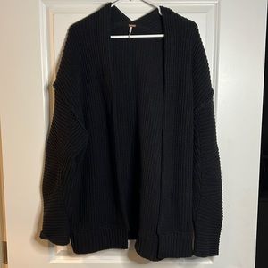Free People Black Cardigan